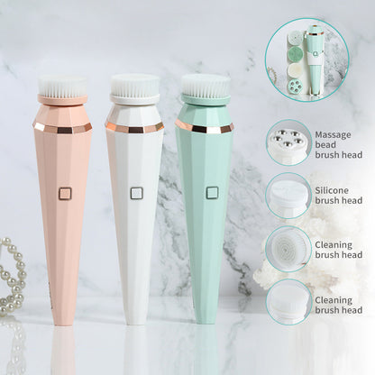 4 In 1 USB  Electric Facial Cleansing Brush